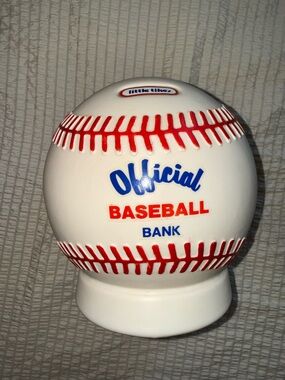 Vintage 90s Little Tikes Plastic Official Baseball Bank